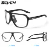 Sonnenbrille SCVCN Outdoor Fahrrad Radfahren Sonnenbrille Männer Frauen Mtb Road Radsport Photochrombrille UV400 Fahrradbrille Sport Eyewear