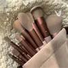 2024 NYA 13 PCS/LOT Makeup Borstar Set Eye Shadow Foundation Women Cosmetic Powder Blush Blending Beauty Make Up Tool Cosmetic Makeup Brush