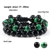 Strands calda naturale naturale naturale fatte a mano Bracciale intrecciata set da uomo tigre ematite perle nere luminose per perle di coppia bracciale per donne gioielli yoga