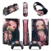 Stickers Girls design 5 in 1 Full Set Skin For PS5 Disk Console Sticker Decal For PS5 Controller Charge Stand & Headset & Remote