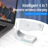 Chargers AllinOne Wireless Charger Stand for iPhone 14 Pro Max 13 Mini 11Pro XS Max Apple Watch AirPods Pro Fast Wireless Charging Dock