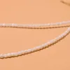 Halsband Mor till pärla initial choker 3mm naturliga skalpärlor halsband för kvinnor 26 bokstäver rostfritt stål smycken måne design