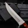 Utomhus hög hårdhet stål skarp taktisk kniv utomhus bärbar liten rak kniv vildmark överlevnad schweizisk mini armé kniv