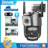 Camera's Linook V380 Pro 4G Sim Card CCTV Camera WiFi 4K 8MP, draadloze buitenbewakingscamera, IP -beveiligingscamera