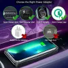 Chargers Wireless Charger Car Silicone Pad Stand for iPhone 14 13 12 Pro X Xiaomi Samsung Huawei Mobile Phone Fast Car Wireless Charging