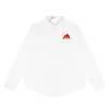 Loeweve Shirt Designer Blouse Luxury Fashion Womens Blouses Shirts Pocket Flame Loose Trend Embroidery Classic Shirt Long Sleeve