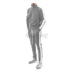 Tracksuits voor heren streetwear herfst/winter nieuwe casual casual heren set mode gekleurde staande kraag jeugdsportset voor mannen modeset