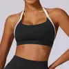 Actieve shirts dames backless vest sexy bra halter draad gratis sport susper Solid lingerie vrouwelijke tops mooie rug sport