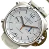 Multifunktionales Sechs -Pin -Timing -Herren -Quarzwatch Wasserdichte Peneri Lumino Chrono Pam01218 Bianco Acciaio Inox Automatico orologio da Uomo