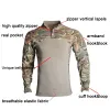 T-Shirts Tactical Shirt for Men Combat Softair Clothing Military Elasticity Camo Shirts Hiking Multicam Army Long Sleeve Hunting Clothes