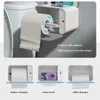 Induktions-Toilettenpapierhalter Regal Automatisches Papier aus WC Papierregal Wandmontierter Toilettenpapierspender Badezimmerzubehör 240419