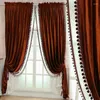 Cortina Cortinas retro de lujo para sala de estar Estilo europeo Alto sombreado Aislamiento de calor Aislamiento Tul Venance Custom