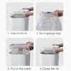 Wastasket inteligentny zrzut łazienki śmieci kosza toaleta kubełko kubełko kosza na śmieci Automatyczny czujnik puszka z pokrywką akcesoria kuchenne 240408