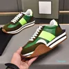 Designer Classic Mens Casual Chaussures masculin simple Tendance Coumor Couleur Design Green non-glip-glissement Sole des hommes