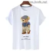 24 New Little Bear T-Shirt Designer Trendy T-Shirts Bären Hemd Herren Womens Polo T-Shirt Grafikbär bedrucktes Mann Casual T-Shirt Luxus Kurzarm Kleidung 1409