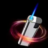 New Windproof Lighter Blue Flame Jet Lighter High Power Cigar Lighter Kitchen BBQ Men Smoking Accessories Birthday Gift