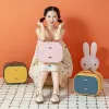 Bins Hair Accessories Storage Box Girl Baby Rubber Band Headdress Desktop Finishing Storage with Handle Children's Cute Jewelry Case