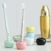 Heads Ceramic Tooth Brush Stand Shelf Base Frame Storage Rack Novel Donut Toothbrush Holder for Home Hotel Bathroom Products Simple