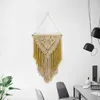 Tapissries Creative Cotton Wall Decoration Macrame Hanging Tapestry Hand Woven Simple Boho Style for Room