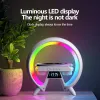 Chargers Intelligent BluetoothaAudio Wireless Charger LED RVB Night Light 15W Station de charge rapide pour iPhone Samsung Xiaomi Huawei