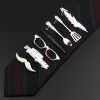 Clips Quality Men's Classic Tie Clip Glasses Fish Airplane Fork Spoon Shape Metal Chrome Stainless Pin Clasp For Business Corbata Gift