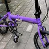 Rowery 16-calowe 7-biegowe składane rower aluminium aluminium rama mini velo składane przenośne przenośne rower do pracy BMX Y240423