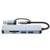 Hubs Type C Docking Station With Charging Usb Flash Drives Type C Tf Card Reader Pd Usb Charger Adapter Station Type C Data Hub Port