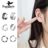 Oorbellen trusta 2 stcs 100% 925 sterling zilveren clip op oorbellen oormanchet voor vrouwen meisje dame zonder piercing oorrang sieraden ds534