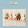 Heads Cute Three Dimensional Bear Silicone Suction Cup Toothbrush Holder Bathroom Perforation Free Wall Toothbrush Holder Hanging