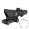 Optics Tactical Trijicon ACOG 4x32 Style Real Red Reticle Fiber Source Duel Illumined Rifle Scope