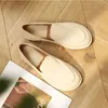 Aiyuqi Sowers Women Spring Round Round Toe Shoes Slipon Shoes Genuine Leather Soft Flats 240407