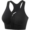 Tanks de chars féminins gilet push-up à l'épreuve des chocs plus taille Running Yoga Fitness Sports Bra Hollow Back Front Front pour femmes