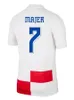 24-25 Jerseys de football en Croatie Croazia Modric Brozovic Perisic Rebic Brekalo Kramaric Kovacic Budimir Vida Football Shirts Kingcaps Store Thai Quality personnalisé