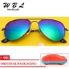 Warblade UV400 Protection Kids Eyewear Vintage Children Pilot Sunglasses Metal Frame Polarized Lenses Children Sun Glases 240412