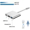 Hubs USB C to HDMI Adapter, 3 in1 Type C Hub with 4K HDMI Output, USB 3.0 Port, USB C Charging Port, USBC Digital Multiport Adapter