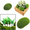 Fleurs décoratives 10pcs Artificial Green Moss Ball Fake Stone Simulation Plant Decoration Decoration For Shop Window El Home Office Decor