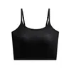 Camisoles & Tanks Women Sports Bra Tank Top Black Crop Tube Tops With Cups Camis Padded Gym Fitness Ladies Push Up Brassiere