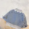 Coats Baby Girl Lace Dżins Kurtka niemowlę dżin jean płaszcza dziecięca kurtka wiatrówka dziecięca dziecięca marna chaqueta ubrania wiosna jesień 17 lat