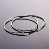 Earrings 1 Pair 1070mm Big Smooth Circle Stainless Steel Earrings Fashion Women Girl Trendy Large Hoop Earrings Jewlry