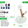 Laddare Bonola Wood Magnetic Wireless Charger 4 i 1 Stand för iPhone 15Pro 13 14 MacSafe Trådlösa laddare för Apple Watch/AirPods Pro