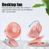 Other Appliances Portable USB Mini Handheld Clip on Fan Convenient Super Quiet Electric Fan Rechargeable Student Cute Small Cooling and Ventilation Fan J240423