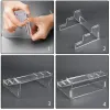 Racks Transparent Acrylic Display Stand 3 Tier Clear Ladder Holder Rack for Toy Figurine Funko Storage Cupcake Model Shelf Accessories