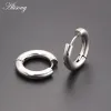 Clips Alisouy 1 Pair Small Hoop Earrings Stainless Steel Circle Round Huggie Hoop Earrings for Women Men Ear Ring Ear Bone Buckle