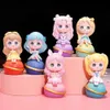 Blind Box 6 Style Starry Love Series Figurine Blind Box Children Toys Doll Cute anime figuur Lover familieleden Holiday Gift Y240422