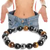 Brins 8 mm Stone Natural Bouddha Bracelet Brown Tiger Eyes Eyes Bracelet pour hommes Femmes Perte de poids Bracelets Bijoux