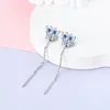 Hoopörhängen 925 Sterling Silver Libbed Link Ear Hoops for Women Sun and Moon Earring Original smyckespresent