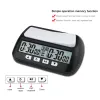 Klockor Professionell schackklocka räknas ner Competition Hour Meter Portable Chess Clock Timer Table Games for International Chess