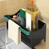 Rack de lavabo de rangement de cuisine avec plateau auto-drainage Sponge Rag Organisateur de salle de bain Cosmetic Facial Cleander Holder Shelf