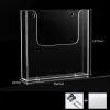 Racks A4/A5 Acrylic Brochure Holder for Desk and Wall Mount,Flyer Holder Magnetic Document Rack Storage Shelf Leaflet Display Stand