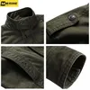 Jackets para hombres Bomber Jacket 2024 Spring Autumn Cotton Ejército Tácticas de abrigo verde Marca de la marca Fashion Fashion Me al aire libre